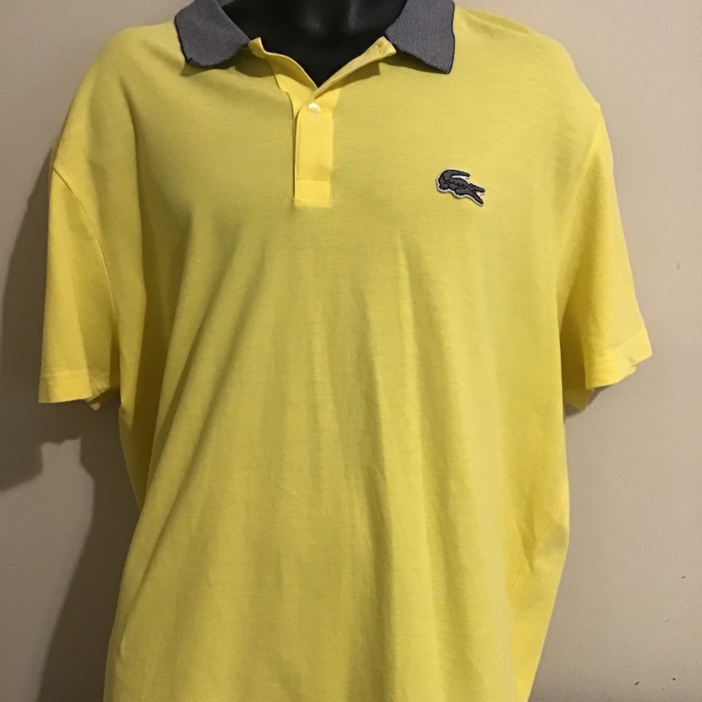 Lacoste Men's Yellow Polo Shirt